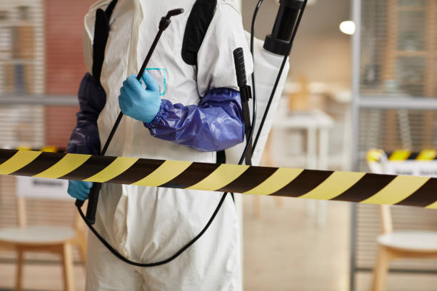 Professional Sewage Cleanup technician working in Fullerton, NE